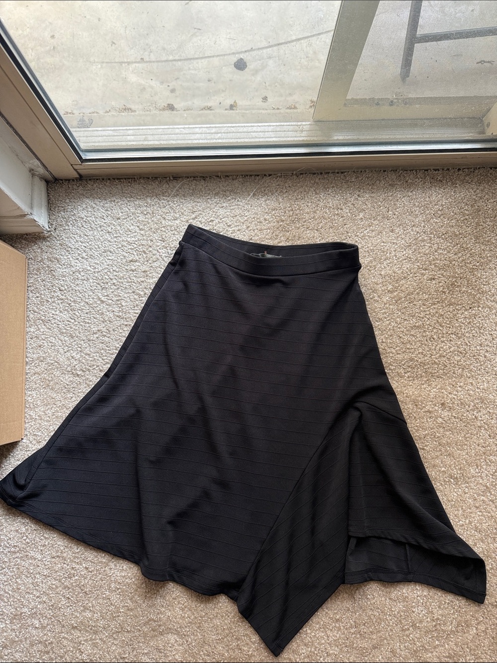 Ivanka Trump Black Asymmetrical A-Line Skirt